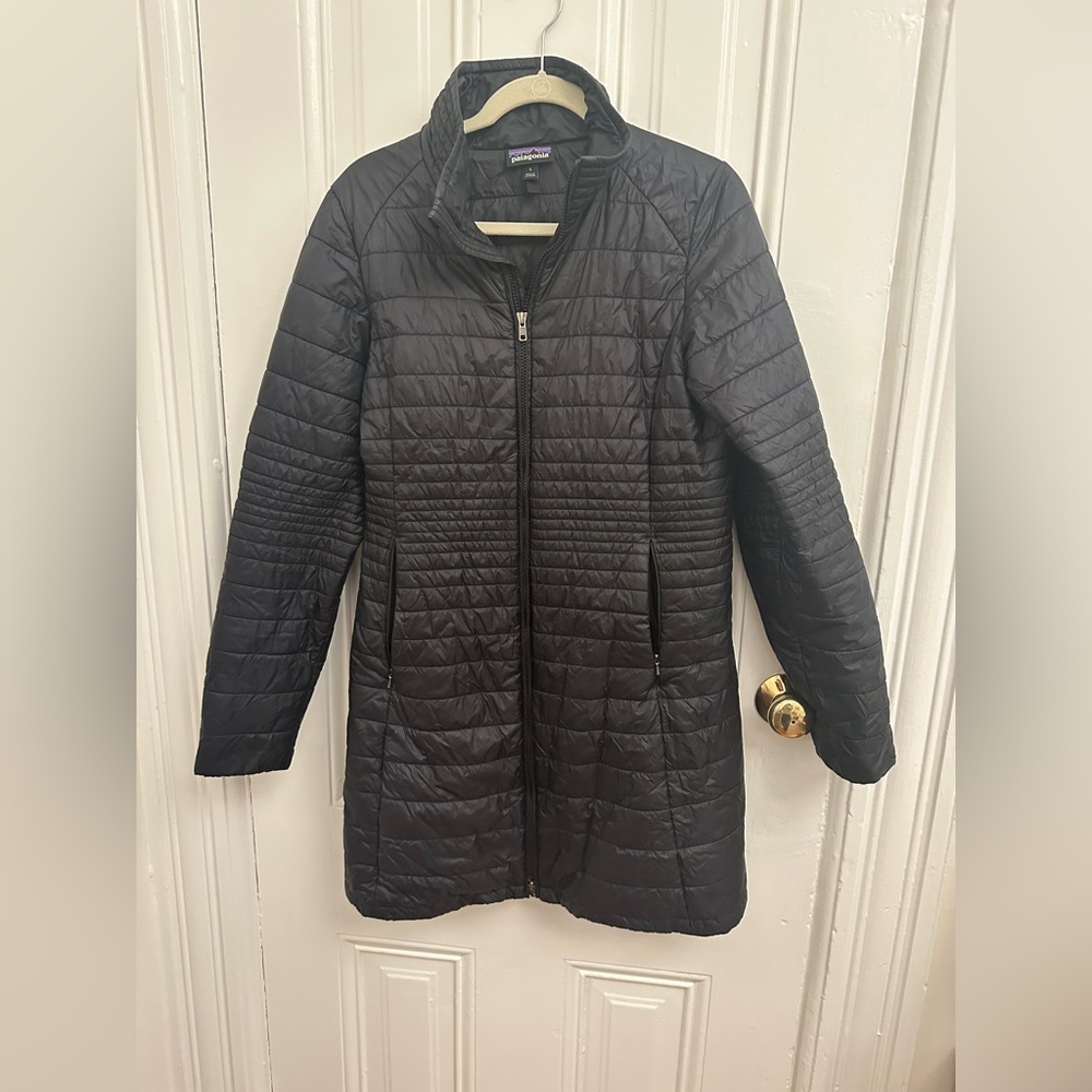 Patagonia mid-length Nano Puff lightweight puffer coat